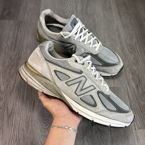 New Balance 990v4 Athletic Sneakers Gray M990GL4 USA Made Shoes Men’s Size 12.5D